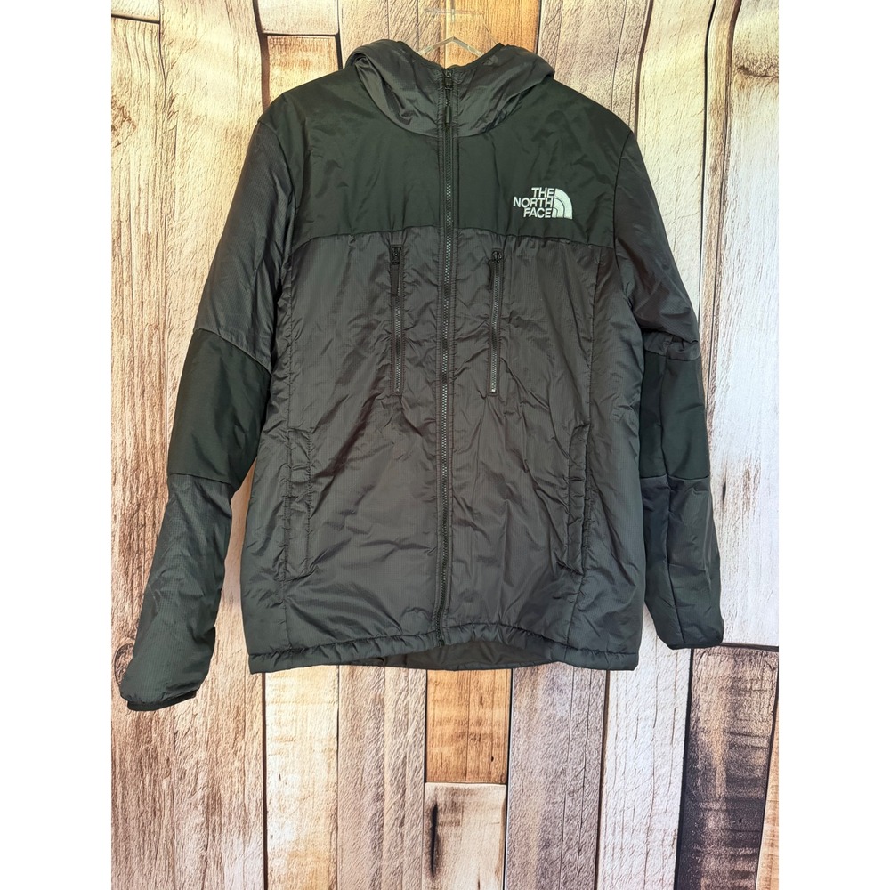 The North Face Jacket Insulated Hooded Coat Full Zip Black Fall Winter Large